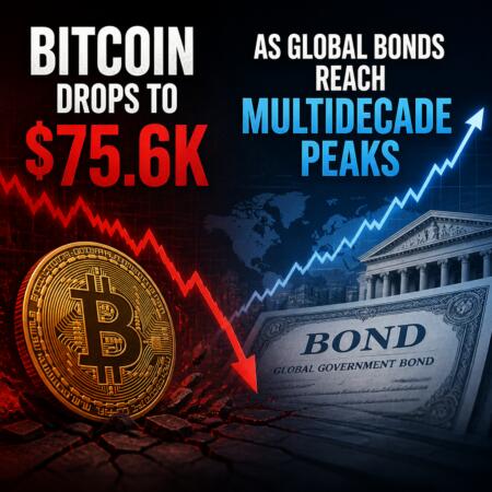 Bitcoin Drops to $75.6K as Global Bonds Reach Multidecade Peaks Bitcoin Drops To $75.6k As Global Bonds Reach Multidecade Peaks
