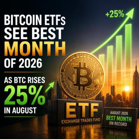 Bitcoin ETFs See Best Month of 2026 as BTC Rises 25% in August Bitcoin Etfs See Best Month Of 2026 As Btc Rises 25% In August