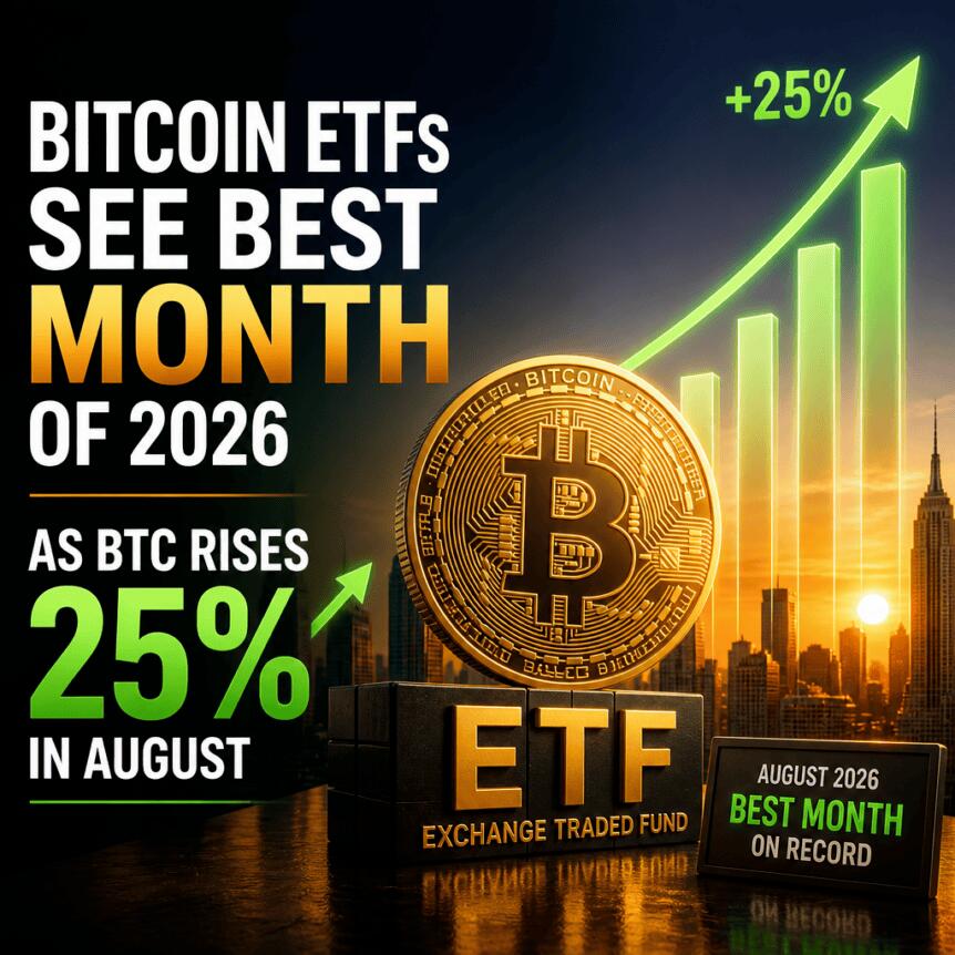 Bitcoin ETFs See Best Month of 2026 as BTC Rises 25% in August Bitcoin Etfs See Best Month Of 2026 As Btc Rises 25% In August