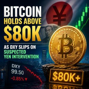 Bitcoin Holds Above $80K as DXY Slips on Suspected Yen Intervention Bitcoin Holds Above $80k As Dxy Slips On Suspected Yen Intervention