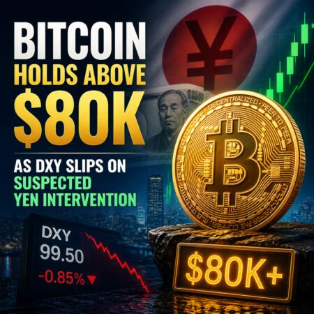 Bitcoin Holds Above $80k As Dxy Slips On Suspected Yen Intervention