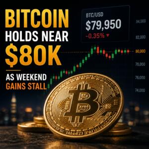 Bitcoin Holds Near $80K as Weekend Gains Stall Bitcoin Holds Near $80k As Weekend Gains Stall