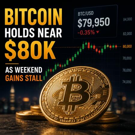 Bitcoin Holds Near $80k As Weekend Gains Stall