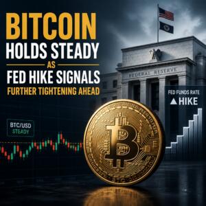 Bitcoin Holds Steady As Fed Hike Signals Further Tightening Ahead