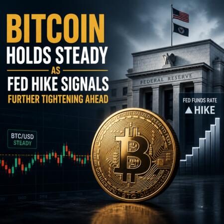 Bitcoin Holds Steady as Fed Hike Signals Further Tightening Ahead Bitcoin Holds Steady As Fed Hike Signals Further Tightening Ahead