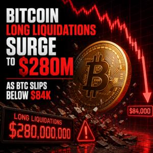 Bitcoin Long Liquidations Surge to $280M as BTC Slips Below $84K Bitcoin Long Liquidations Surge To $280m As Btc Slips Below $84k