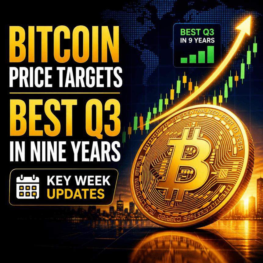 Bitcoin Price Targets Best Q3 in Nine Years: Key Week Updates Bitcoin Price Targets Best Q3 In Nine Years: Key Week Updates