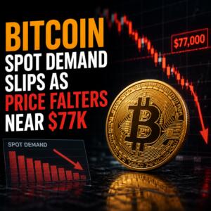Bitcoin Spot Demand Slips As Price Falters Near $77k