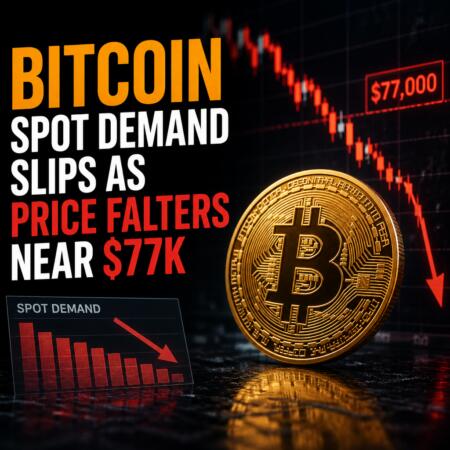 Bitcoin Spot Demand Slips As Price Falters Near $77k