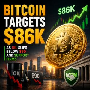 Bitcoin Targets $86K as Oil Slips Below $90 and Support Firms Bitcoin Targets $86k As Oil Slips Below $90 And Support Firms