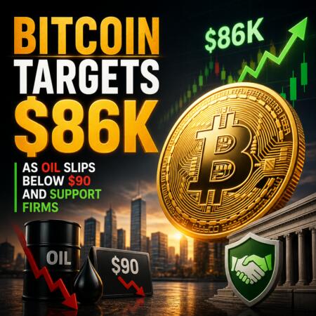 Bitcoin Targets $86K as Oil Slips Below $90 and Support Firms Bitcoin Targets $86k As Oil Slips Below $90 And Support Firms