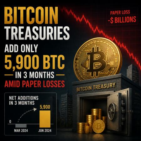 Bitcoin Treasuries Add Only 5,900 BTC in 3 Months Amid Paper Losses Bitcoin Treasuries Add Only 5,900 Btc In 3 Months Amid Paper Losses
