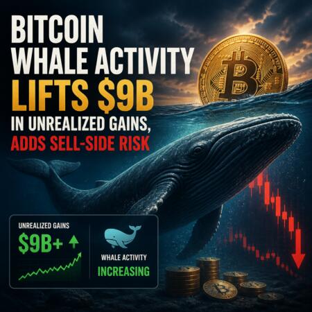 Bitcoin Whale Activity Lifts $9B in Unrealized Gains, Adds Sell-Side Risk Bitcoin Whale Activity Lifts $9b In Unrealized Gains, Adds Sell-Side Risk