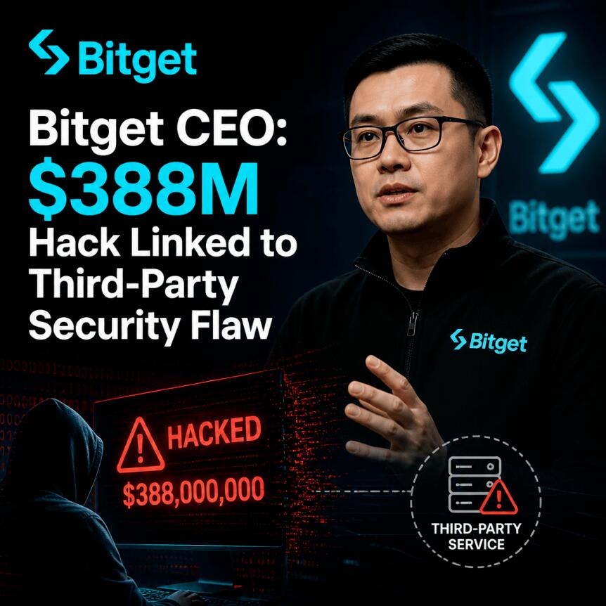 Bitget CEO: $388M Hack Linked to Third-Party Security Flaw Bitget Ceo: $388m Hack Linked To Third-Party Security Flaw