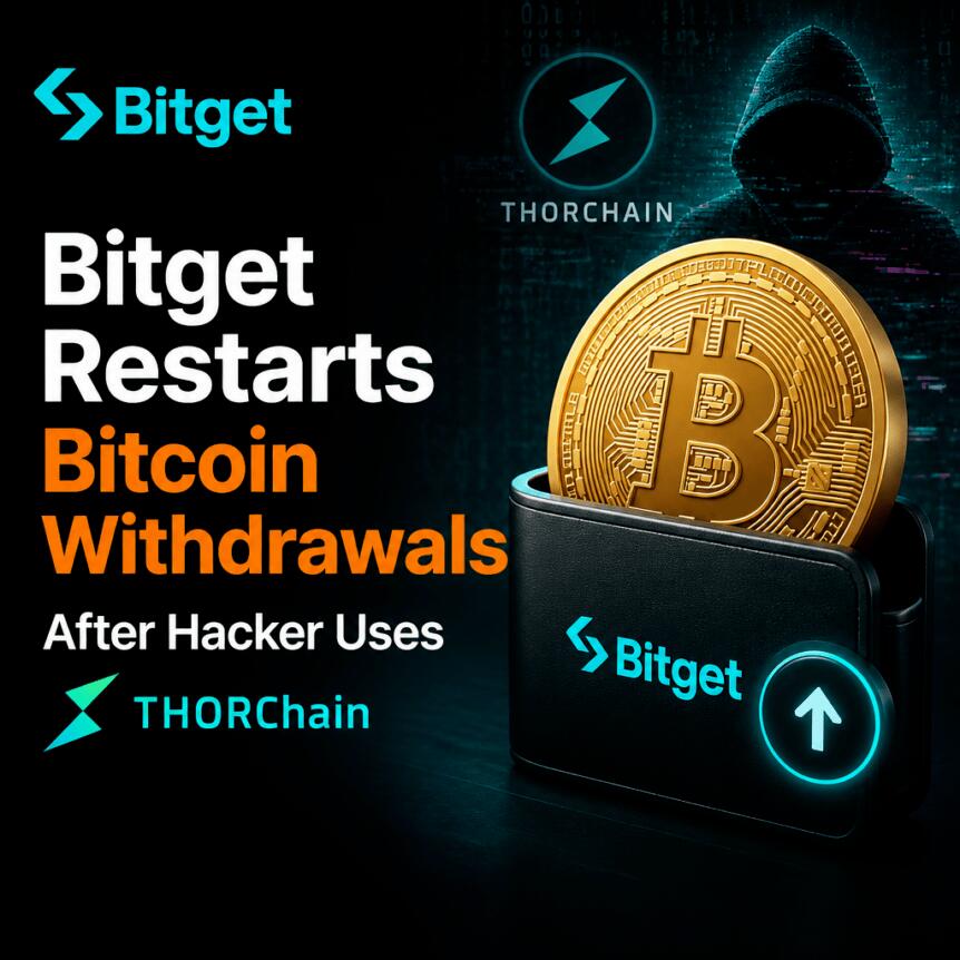 Bitget Restarts Bitcoin Withdrawals After Hacker Uses Thorchain