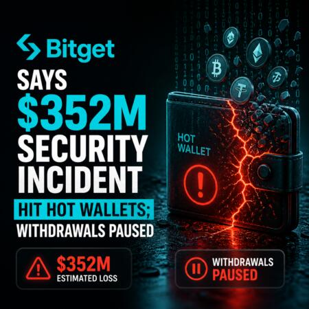 Bitget Says $352M Security Incident Hit Hot Wallets; Withdrawals Paused Bitget Says $352m Security Incident Hit Hot Wallets; Withdrawals Paused