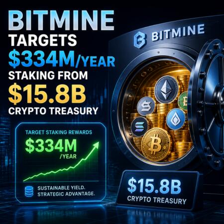 Bitmine Targets $334M/Year Staking From $15.8B Crypto Treasury Bitmine Targets $334m/year Staking From $15.8b Crypto Treasury