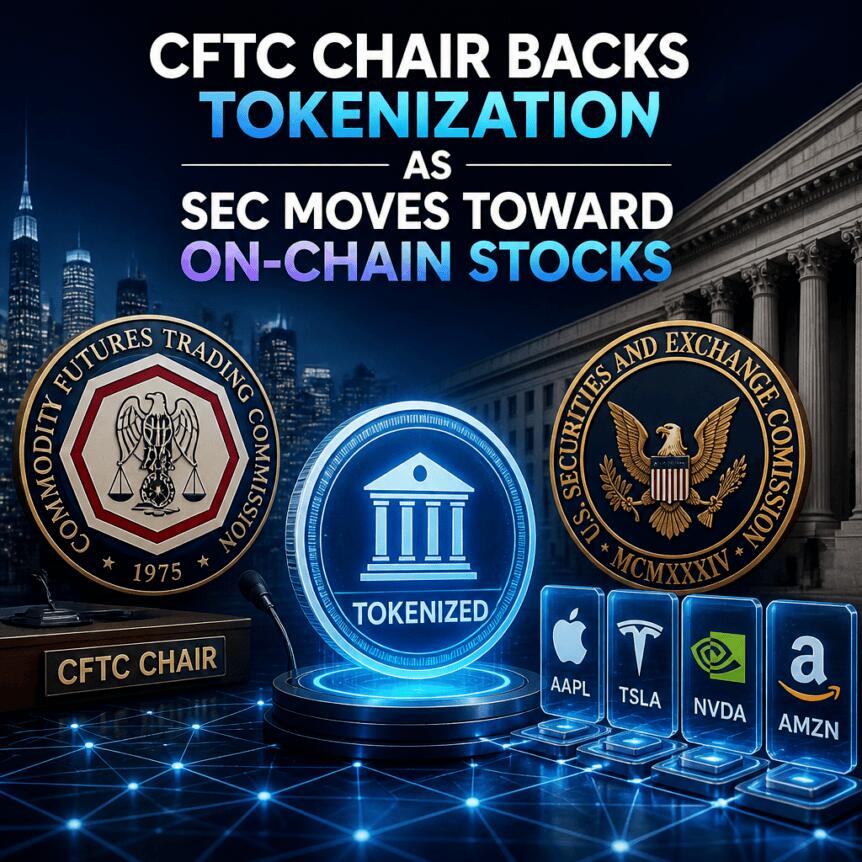 Cftc Chair Backs Tokenization As Sec Moves Toward On-Chain Stocks