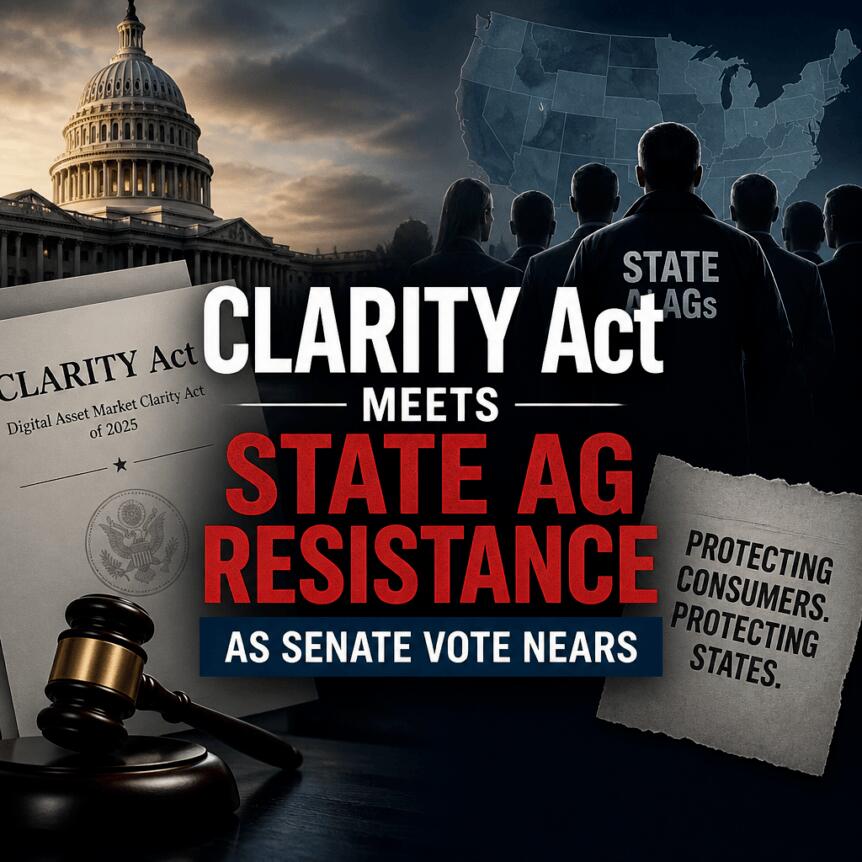 Clarity Act Meets State Ag Resistance As Senate Vote Nears