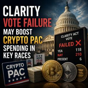 CLARITY Vote Failure May Boost Crypto PAC Spending in Key Races Clarity Vote Failure May Boost Crypto Pac Spending In Key Races