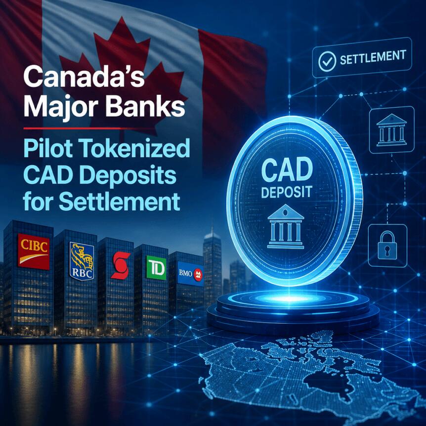 Canada’s Major Banks Pilot Tokenized CAD Deposits for Settlement Canada’s Major Banks Pilot Tokenized Cad Deposits For Settlement