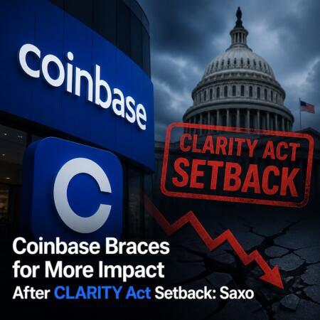 Coinbase Braces For More Impact After Clarity Act Setback: Saxo