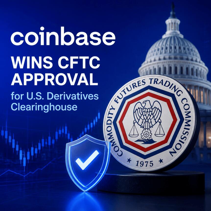 Coinbase Wins CFTC Approval for U.S. Derivatives Clearinghouse Coinbase Wins Cftc Approval For U.s. Derivatives Clearinghouse