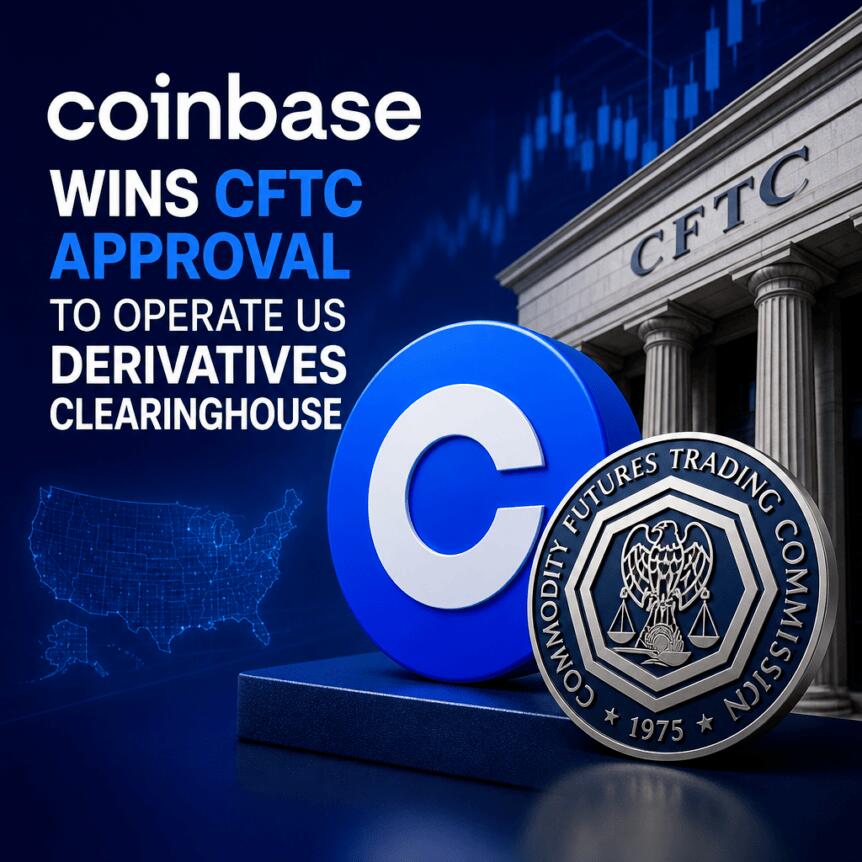 Coinbase Wins CFTC Approval to Operate US Derivatives Clearinghouse