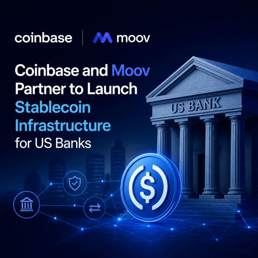 Coinbase And Moov Partner To Launch Stablecoin Infrastructure For Us Banks