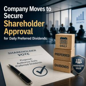 Company Moves To Secure Shareholder Approval For Daily Preferred Dividends