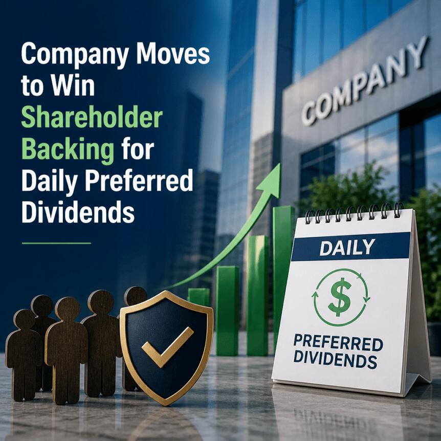 Company Moves to Win Shareholder Backing for Daily Preferred Dividends Company Moves To Win Shareholder Backing For Daily Preferred Dividends