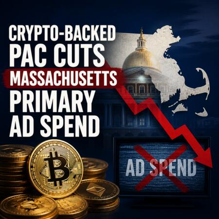 Crypto-Backed PAC Cuts Massachusetts Primary Ad Spend Crypto-Backed Pac Cuts Massachusetts Primary Ad Spend