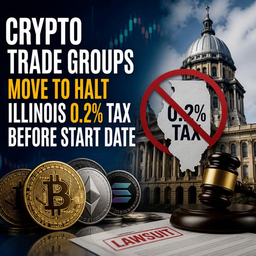 Crypto Trade Groups Move To Halt Illinois 0.2% Tax Before Start Date