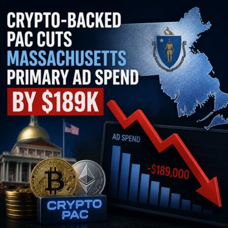 Crypto-backed PAC cuts Massachusetts primary ad spend by $189K Crypto-Backed Pac Cuts Massachusetts Primary Ad Spend By $189k