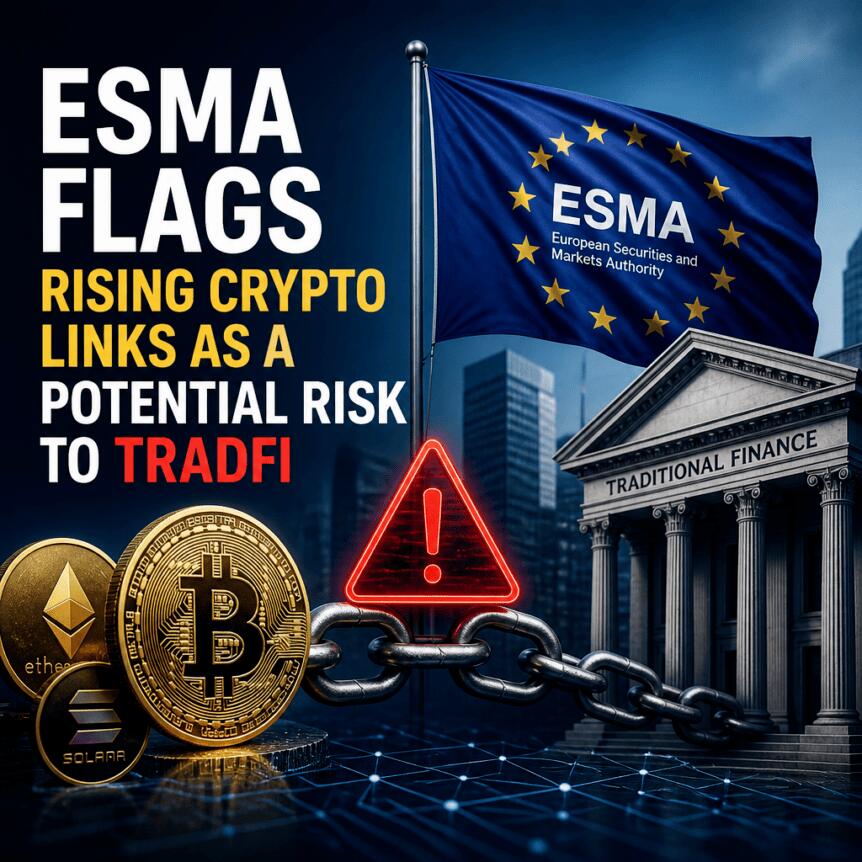 ESMA Flags Rising Crypto Links as a Potential Risk to TradFi Esma Flags Rising Crypto Links As A Potential Risk To Tradfi