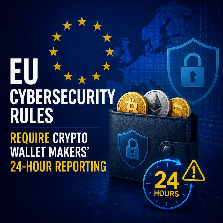 EU cybersecurity rules require crypto wallet makers’ 24-hour reporting Eu Cybersecurity Rules Require Crypto Wallet Makers’ 24-Hour Reporting