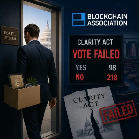 Ex-CFTC Official Exits Blockchain Association After CLARITY Vote Fails Ex-Cftc Official Exits Blockchain Association After Clarity Vote Fails