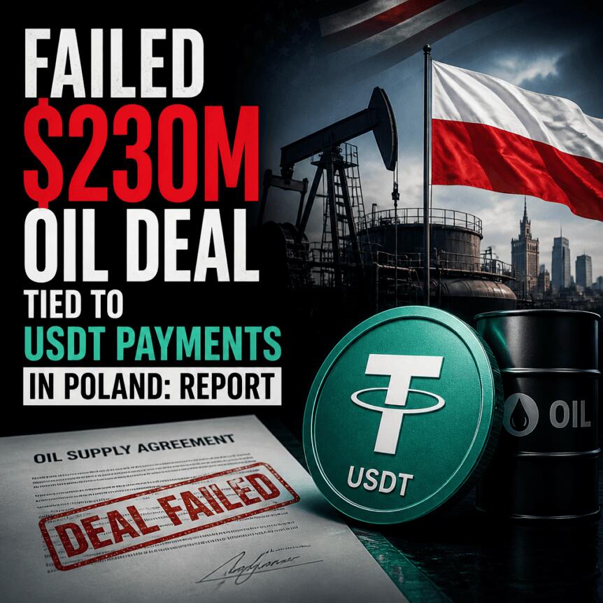 Failed $230m Oil Deal Tied To Usdt Payments In Poland: Report