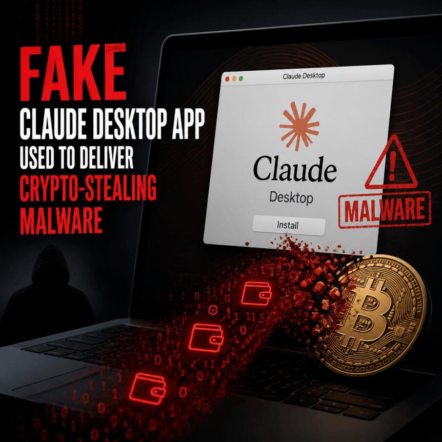 Fake Claude Desktop App Used To Deliver Crypto-Stealing Malware