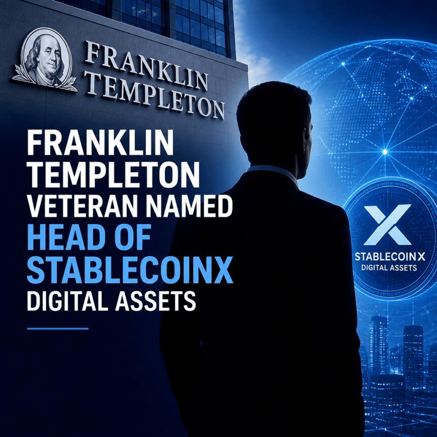 Franklin Templeton Veteran Named Head Of Stablecoinx Digital Assets