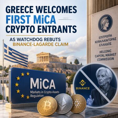Greece Welcomes First MiCA Crypto Entrants as Watchdog Rebuts Binance-Lagarde Claim Greece Welcomes First Mica Crypto Entrants As Watchdog Rebuts Binance-Lagarde Claim