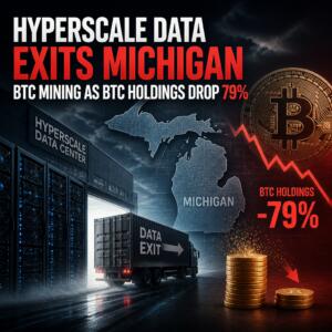 Hyperscale Data Exits Michigan BTC Mining as BTC Holdings Drop 79% Hyperscale Data Exits Michigan Btc Mining As Btc Holdings Drop 79%