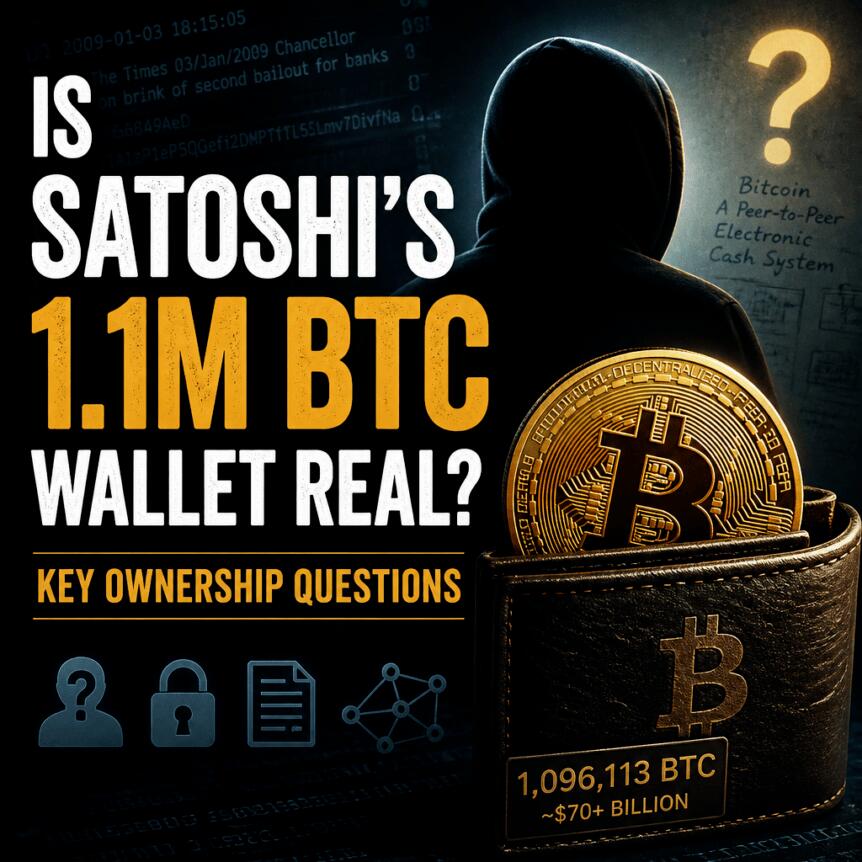 Is Satoshi’s 1.1M BTC Wallet Real? Key Ownership Questions Is Satoshi’s 1.1m Btc Wallet Real? Key Ownership Questions