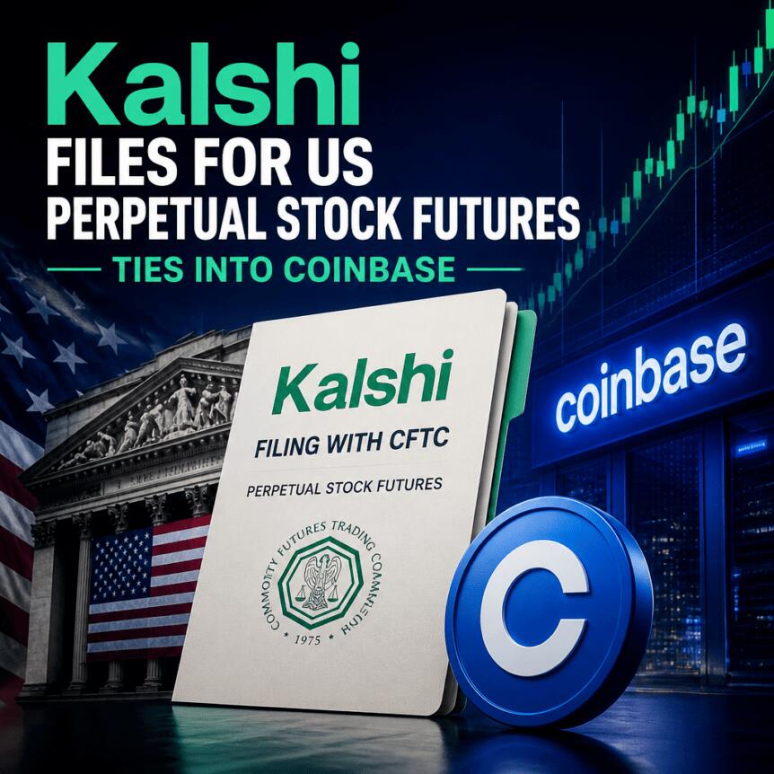 Kalshi Files for US Perpetual Stock Futures, Ties Into Coinbase