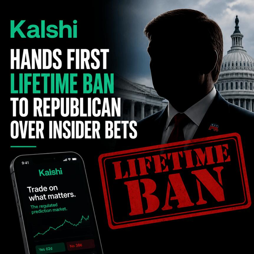 Kalshi Hands First Lifetime Ban To Republican Over Insider Bets
