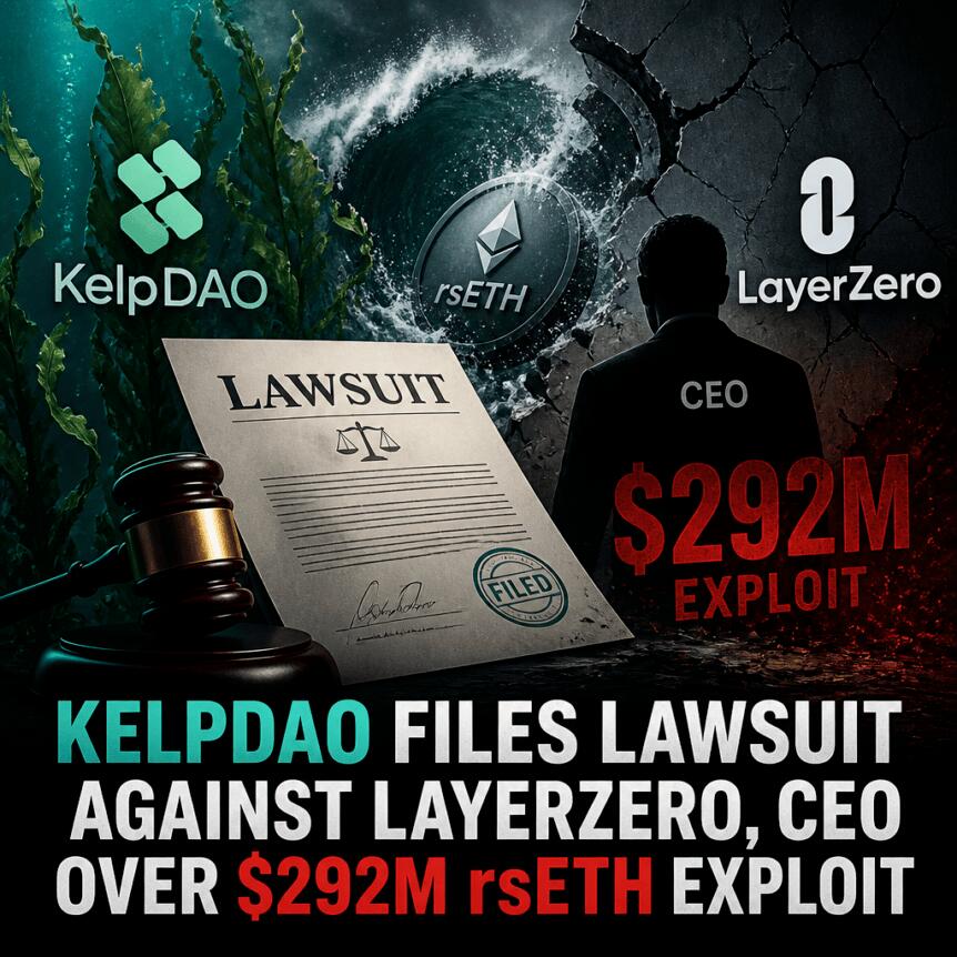 KelpDAO Files Lawsuit Against LayerZero, CEO Over $292M rsETH Exploit Kelpdao Files Lawsuit Against Layerzero, Ceo Over $292m Rseth Exploit