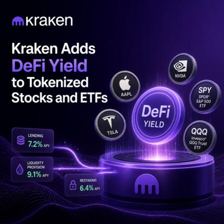 Kraken Adds Defi Yield To Tokenized Stocks And Etfs
