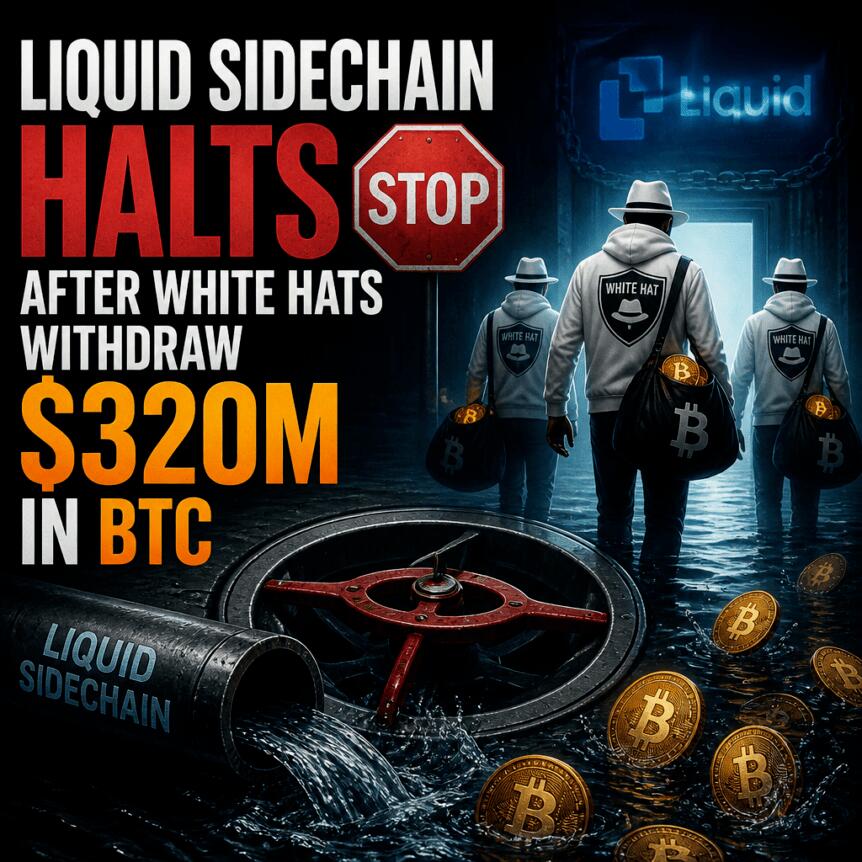 Liquid Sidechain Halts After White Hats Withdraw $320m In Btc