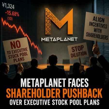 Metaplanet Faces Shareholder Pushback Over Executive Stock Pool Plans Metaplanet Faces Shareholder Pushback Over Executive Stock Pool Plans