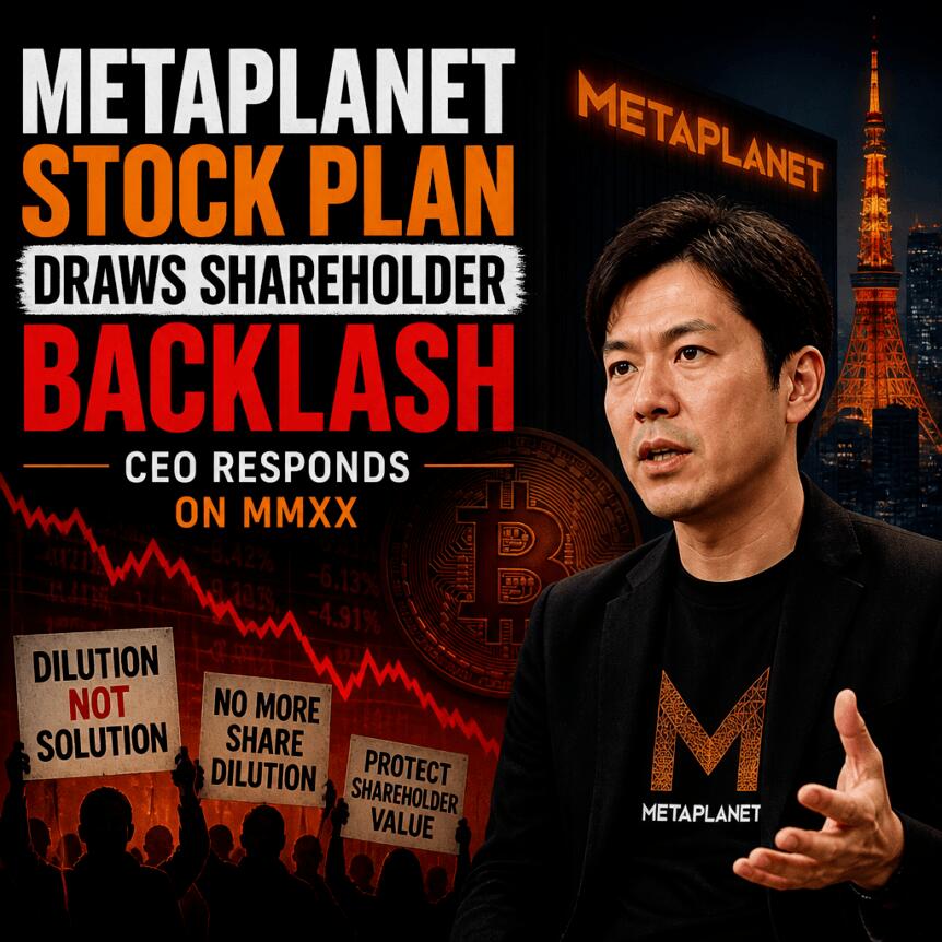 Metaplanet Stock Plan Draws Shareholder Backlash, CEO Responds on MMXX Metaplanet Stock Plan Draws Shareholder Backlash, Ceo Responds On Mmxx